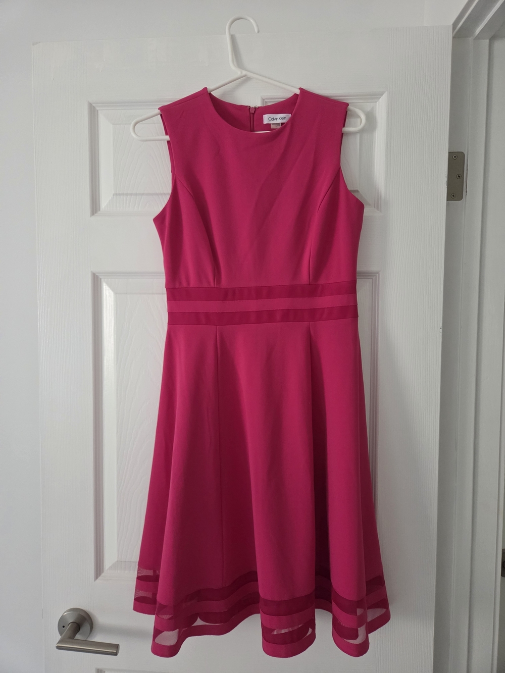 Calvin Klein Fuchsia Fit-and-Flare Dress
